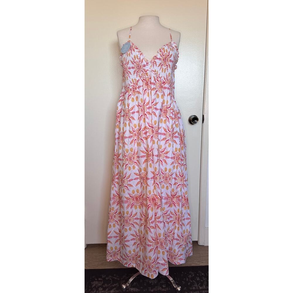 NWT Hill House Sydney Nap Dress in Orange Shell Mosaic Size XXL - Picture 3 of 5